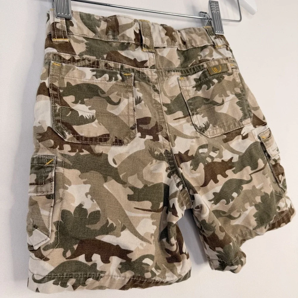 Gymboree 2T Boys dinosaur camo cargo VTG‎ Y2K Cotton Canvas Pockets 4